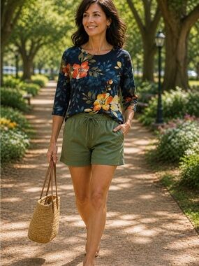 🌺 Chico’s Floral Blouse – Size 3 (Large) – Great Condition